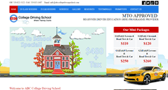 Desktop Screenshot of abccollegedrivingschool.com